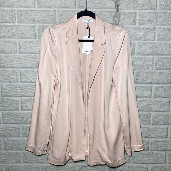 NWT MSRP $120 Ro & De Woven Notch Collar Blazer Women's Size Medium - Picture 4 of 7